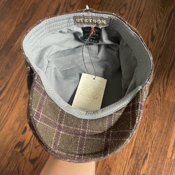 Stetson Men’s Newsboy Hat in Tartan - Picture 6 of 7